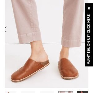 Madewell Layne Clog Mule Leather